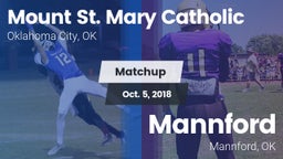 Matchup: Mount St. Mary vs. Mannford  2018