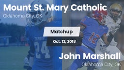 Matchup: Mount St. Mary vs. John Marshall  2018