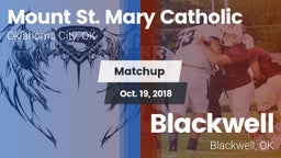 Matchup: Mount St. Mary vs. Blackwell  2018