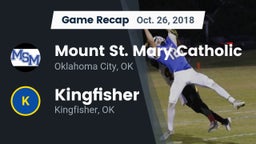 Recap: Mount St. Mary Catholic  vs. Kingfisher  2018