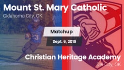 Matchup: Mount St. Mary vs. Christian Heritage Academy 2019