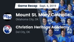Recap: Mount St. Mary Catholic  vs. Christian Heritage Academy 2019