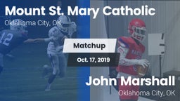 Matchup: Mount St. Mary vs. John Marshall  2019