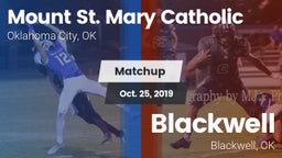 Matchup: Mount St. Mary vs. Blackwell  2019