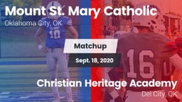 Matchup: Mount St. Mary vs. Christian Heritage Academy 2020