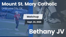 Matchup: Mount St. Mary vs. Bethany JV 2020