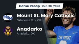 Recap: Mount St. Mary Catholic  vs. Anadarko  2020