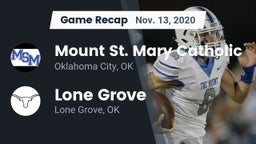 Recap: Mount St. Mary Catholic  vs. Lone Grove  2020