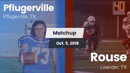 Matchup: Pflugerville High vs. Rouse  2018