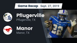 Recap: Pflugerville  vs. Manor  2019