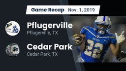 Recap: Pflugerville  vs. Cedar Park  2019