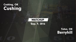 Matchup: Cushing  vs. Berryhill  2016