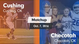 Matchup: Cushing  vs. Checotah  2016