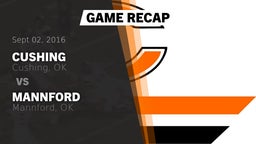 Recap: Cushing  vs. Mannford  2016