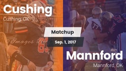 Matchup: Cushing  vs. Mannford  2017