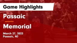 Passaic  vs Memorial Game Highlights - March 27, 2023