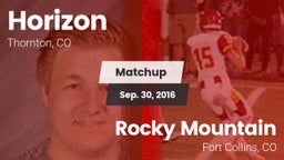 Matchup: Horizon  vs. Rocky Mountain  2016
