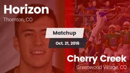 Matchup: Horizon  vs. Cherry Creek  2016