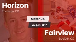 Matchup: Horizon  vs. Fairview  2017