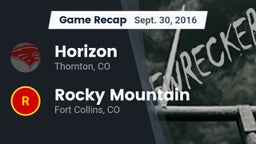 Recap: Horizon  vs. Rocky Mountain  2016