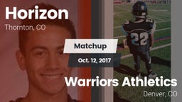 Matchup: Horizon  vs. Warriors Athletics 2017