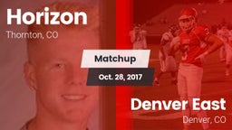 Matchup: Horizon  vs. Denver East  2017