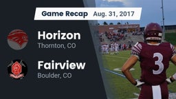 Recap: Horizon  vs. Fairview  2017