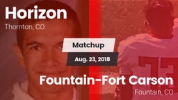 Matchup: Horizon  vs. Fountain-Fort Carson  2018
