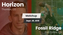 Matchup: Horizon  vs. Fossil Ridge  2018