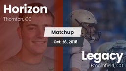 Matchup: Horizon  vs. Legacy   2018