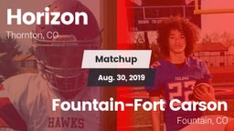 Matchup: Horizon  vs. Fountain-Fort Carson  2019