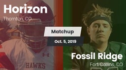 Matchup: Horizon  vs. Fossil Ridge  2019