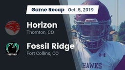 Recap: Horizon  vs. Fossil Ridge  2019