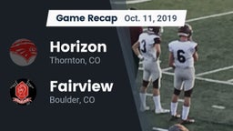 Recap: Horizon  vs. Fairview  2019