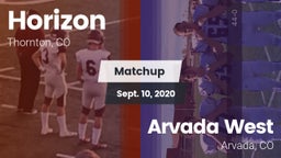 Matchup: Horizon  vs. Arvada West  2020