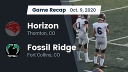 Recap: Horizon  vs. Fossil Ridge  2020