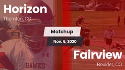 Matchup: Horizon  vs. Fairview  2020