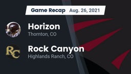 Recap: Horizon  vs. Rock Canyon  2021