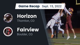 Recap: Horizon  vs. Fairview  2022