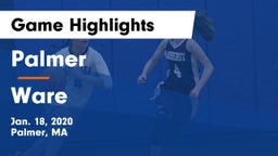 Palmer  vs Ware  Game Highlights - Jan. 18, 2020