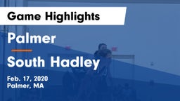 Palmer  vs South Hadley  Game Highlights - Feb. 17, 2020
