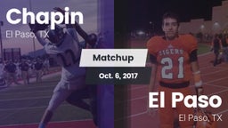 Matchup: Chapin  vs. El Paso  2017