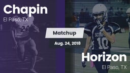 Matchup: Chapin  vs. Horizon  2018