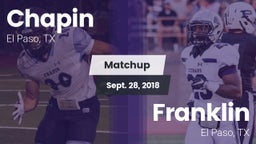 Matchup: Chapin  vs. Franklin  2018