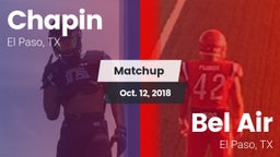 Matchup: Chapin  vs. Bel Air  2018