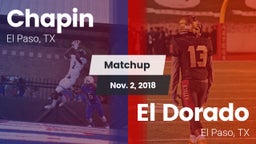 Matchup: Chapin  vs. El Dorado  2018