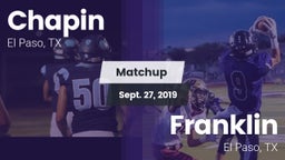 Matchup: Chapin  vs. Franklin  2019