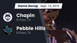 Recap: Chapin  vs. Pebble Hills  2019