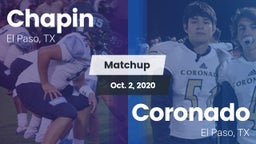 Matchup: Chapin  vs. Coronado  2020