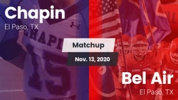 Matchup: Chapin  vs. Bel Air  2020